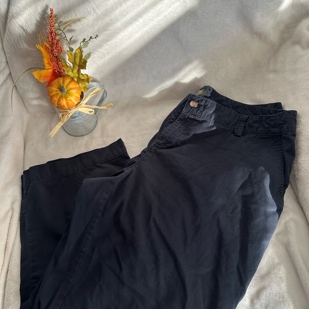 Eddie Bauer Navy Blue Chino Capri Pants